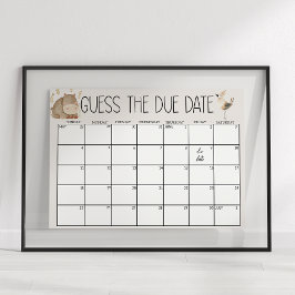 Póster Animales de enfermería zoo-safari con cita en Baby