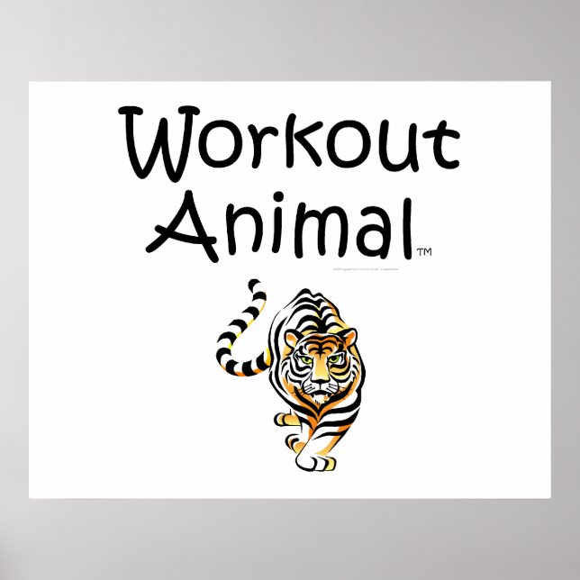 Póster Animales de entrenamiento TOP (Frente)