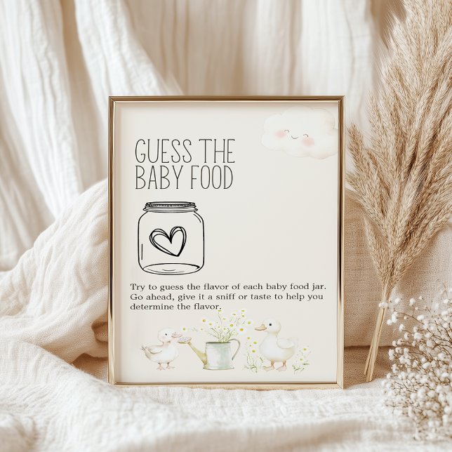 Póster Animales de granja Baby Shower Adivinan Rótulo de  (Subido por el creador)