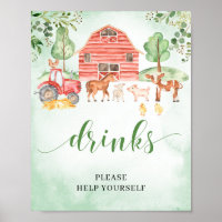 Animales de granja bebé bebidas de ducha marca dec