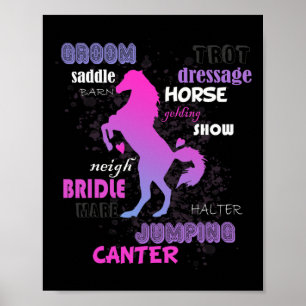Póster Animales De Granja De Caballo Regalo Por Caballo D