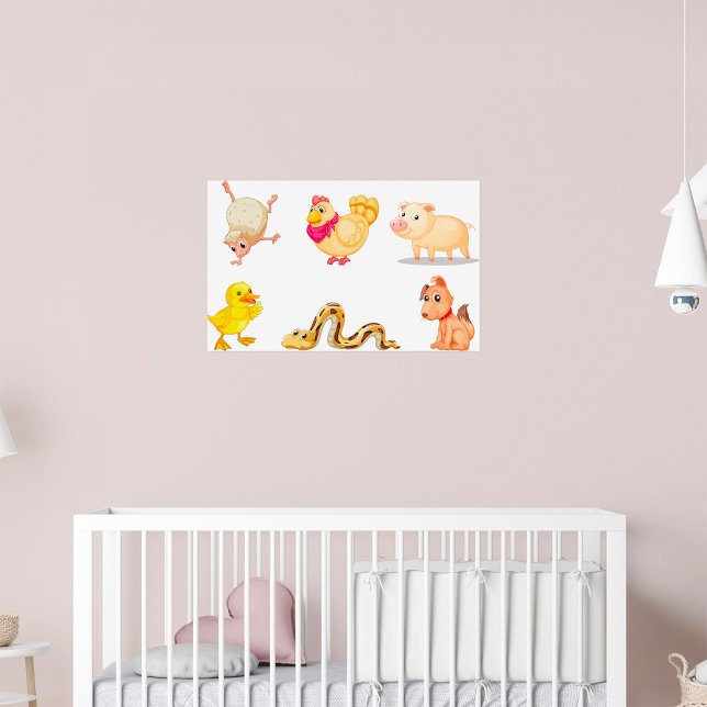 Póster Animales de granja y mascotas lindos (Subido por el creador)