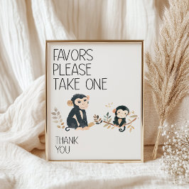 Póster Animales de guardería Zoo Safari a favor de Baby S