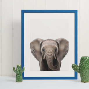 Póster Animales de la Jungla Africana Safari de Bebé Elef