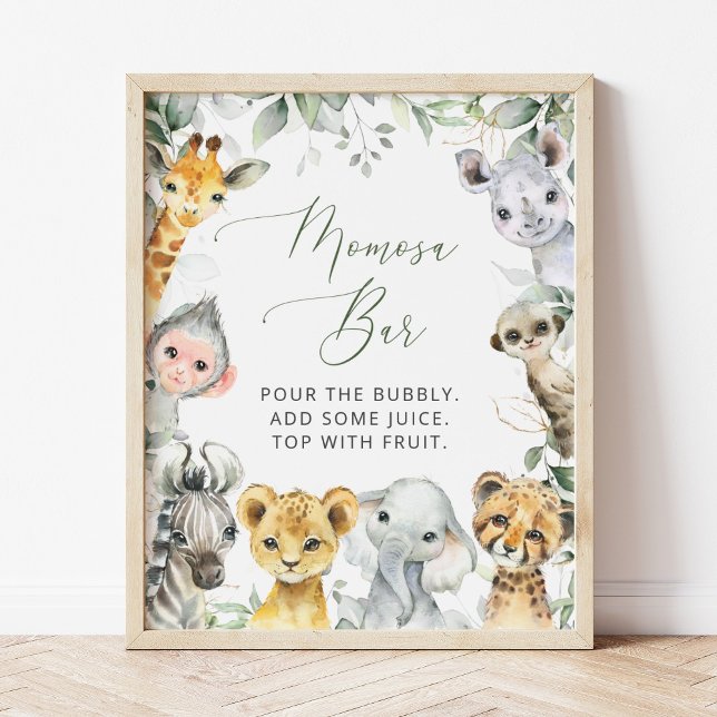 Póster Animales de la jungla, Safari, Salvaje, Bar Momosa (Subido por el creador)