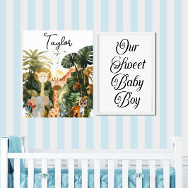 Póster Animales de la jungla Sueño de Safari exótico