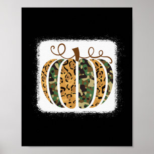 Póster Animales de moda Leopard Camo Pumpkin Imprimir que