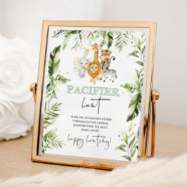 Póster Animales de Safari El Pacificador caza juego de la