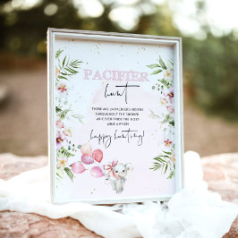 Póster Animales de Safari Pacifier caza juego de ducha de