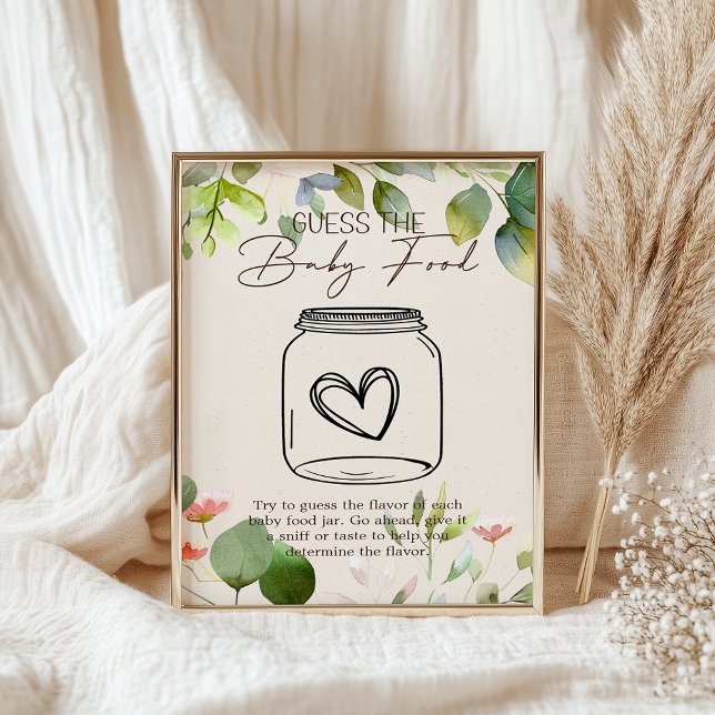 Póster Animales de Woodland Baby Shower Adivinan Rótulo d (Subido por el creador)