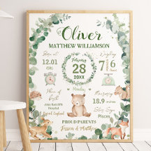 Animales de Woodland Greenery Estadísticas de impr