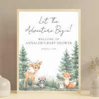 Animales del Bosque Aventura Baby Shower