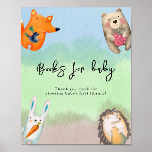 Póster Animales del bosque - Libros para bebé