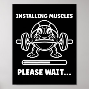 Póster Animales Instalando Músculos Fitness Culturismo Tu