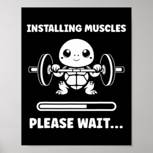 Póster Animales Instalando Músculos Fitness Culturismo Tu