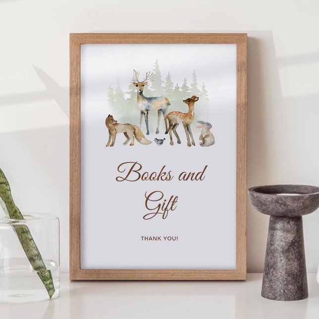 Póster Animales Libros de Woodland y Rótulo de Regalos (Subido por el creador)