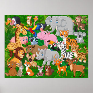 Póster animales personalizados