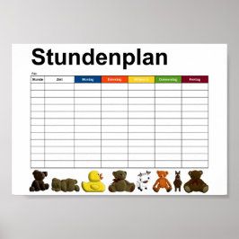 Póster Animales rellenos / juguetes