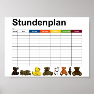 Póster Animales rellenos / juguetes