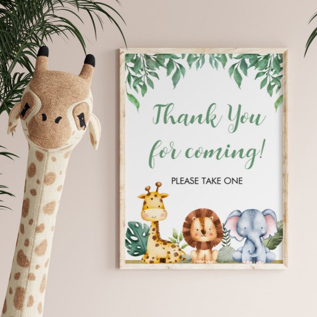 Póster Animales salvajes UNO Safari Gracias por venir al  (Subido por el creador)