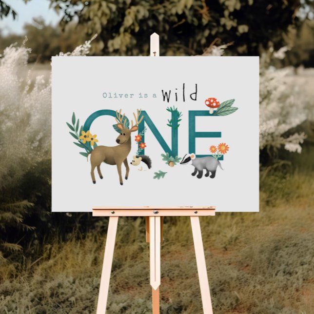 Póster Animales silvestres de un bosque rústico Rótulo de (Subido por el creador)