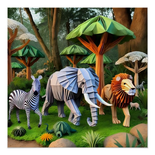 Póster  animals of africa (Anverso)