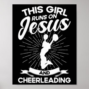 Póster Animando a Jesús Esta Chica Funciona Con Jesús Y P