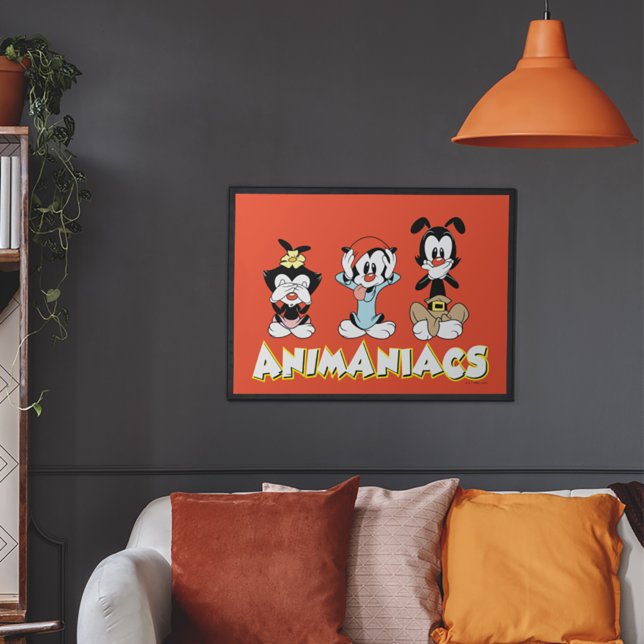 Póster Animaniacs | Gráfico de Warner Siblings "No Evil" (Subido por el creador)