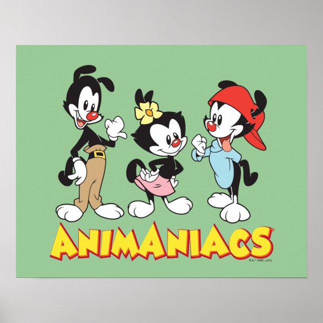 Póster Animaniacs | Yakko, Dot y Wakko Standing (Frente)