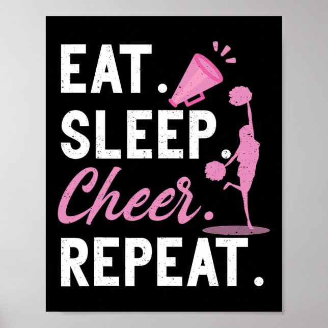 Póster Animar Baile Animadora Chicas Comer Dormir Anim (Frente)