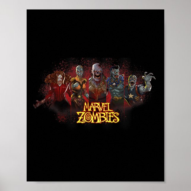 Póster Animation Zombies Undead Heroes And Villains  (Frente)