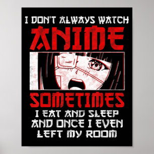 Póster Anime Art Lover Para Chicas Mujeres Niños Cute Ani