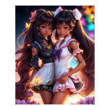 Anime Black Chica Friends Animecthetic