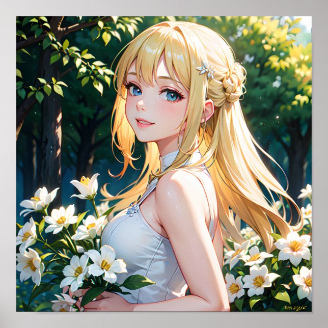 Póster Anime Chica (Frente)