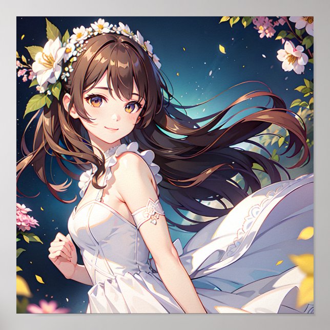 Póster Anime Chica (Frente)