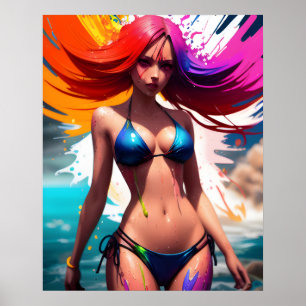 Póster Anime Chica