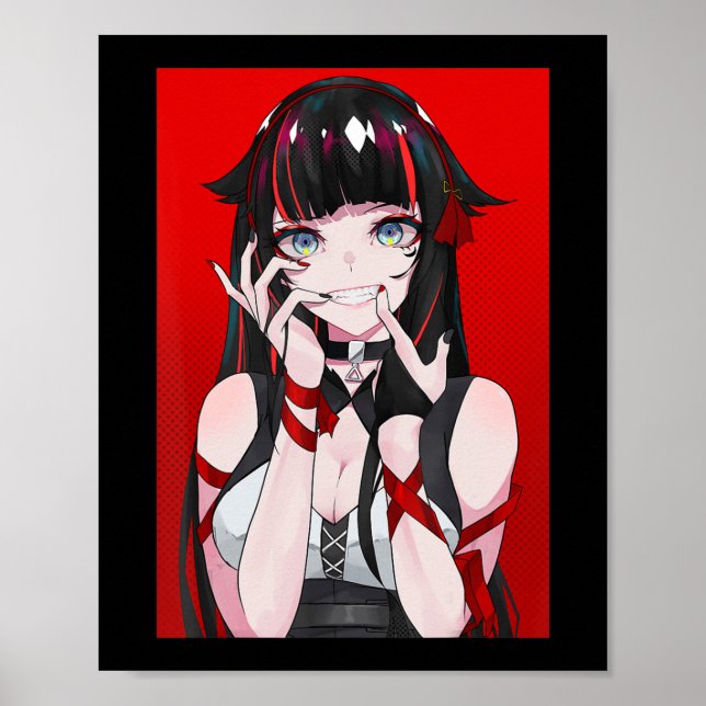 Póster Anime Chica Kawaii Waifu Manga O estésica japonesa (Frente)