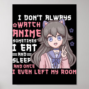Póster Anime Chica No Siempre Veo Curioso A Anime
