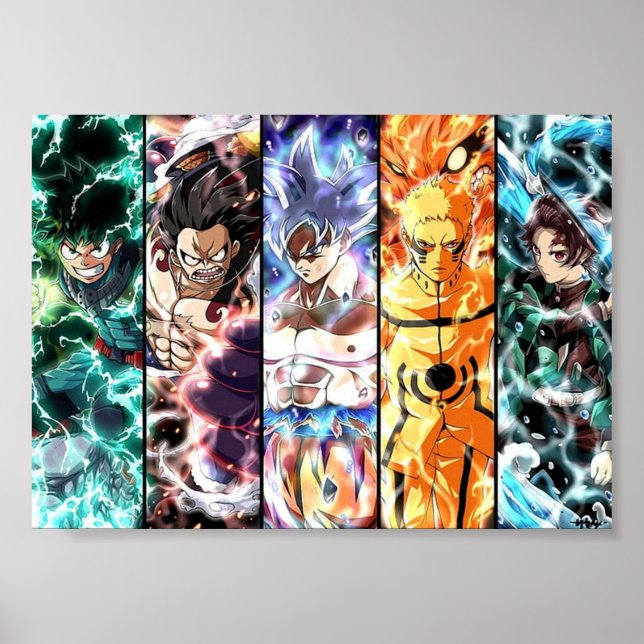 Póster Anime Crossover (Frente)