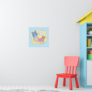 Póster Anime Donut se ilumina con Tom, Jerry y Tuffy