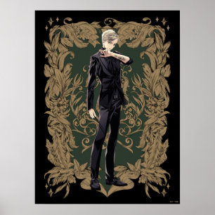 Póster Anime Draco Malfoy Ornate Frame