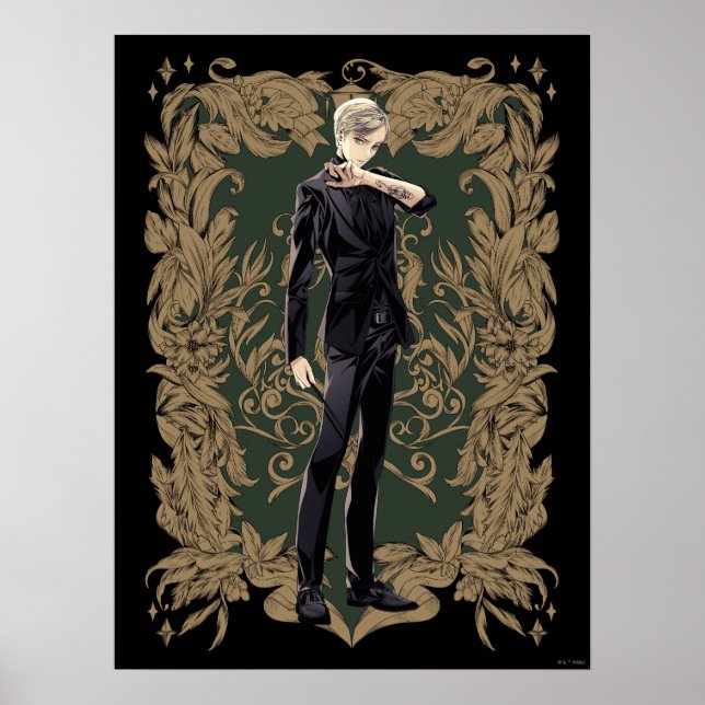 Póster Anime Draco Malfoy Ornate Frame (Frente)