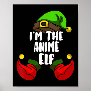 Póster Anime Elf Mateo Grupo Familiar Navidades Fiesta Pa