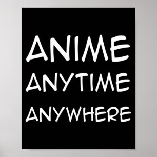 Póster Anime en cualquier momento Divertido Anime Boys Ad