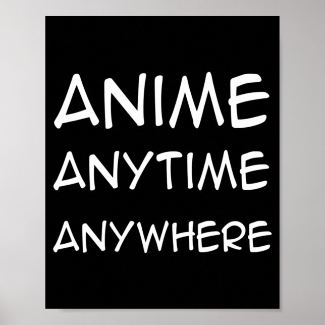 Póster Anime en cualquier momento Divertido Anime Boys Ad (Frente)