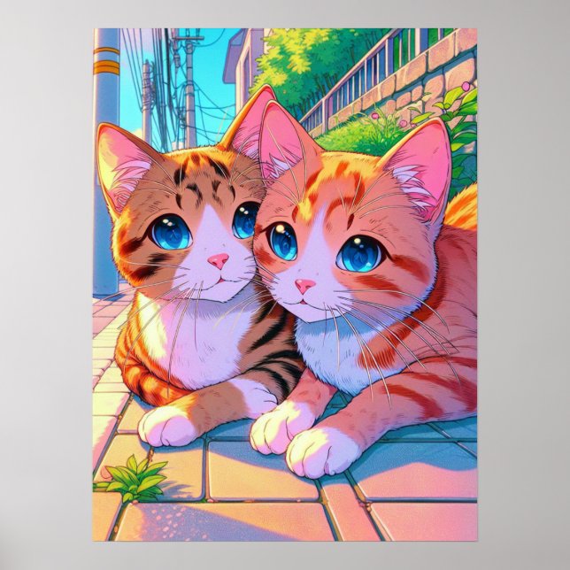 Póster Anime Kittens (Frente)