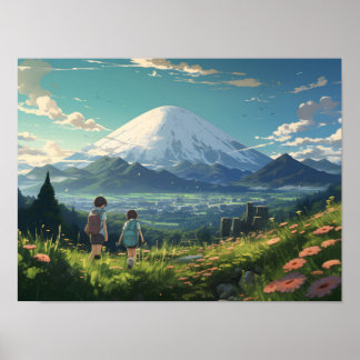 Póster Anime Landscape
