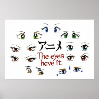 Póster Anime: Los Ojos Lo Tienen