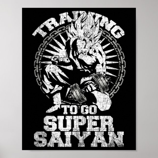 Póster Anime Lover Bodybuilder Funny Workout Fitness Gym (Frente)