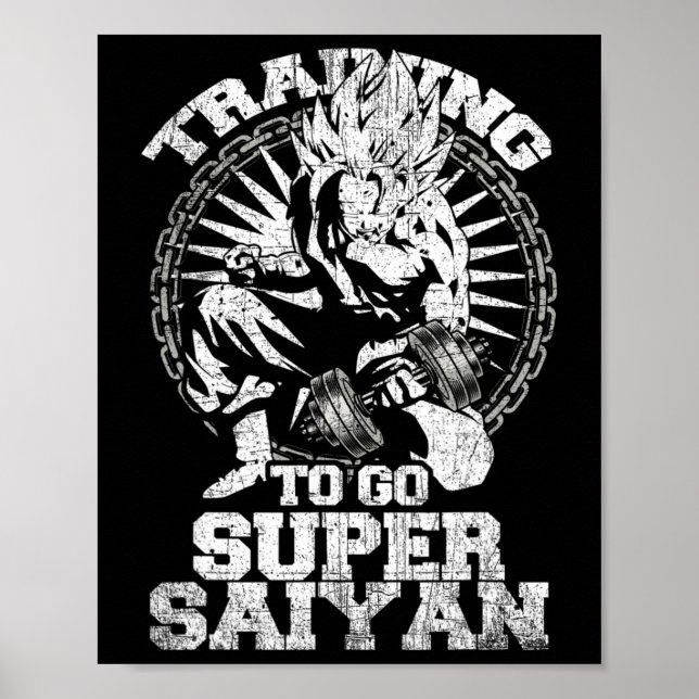 Póster Anime Lover Bodybuilder Funny Workout Fitness Gym (Frente)